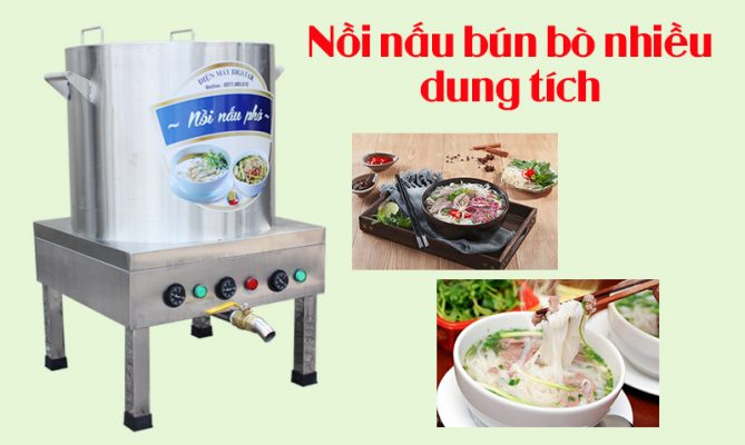 nồi nấu bún bò nhiều dung tích