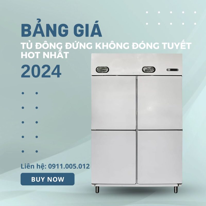 tủ đông đứng không đóng tuyết