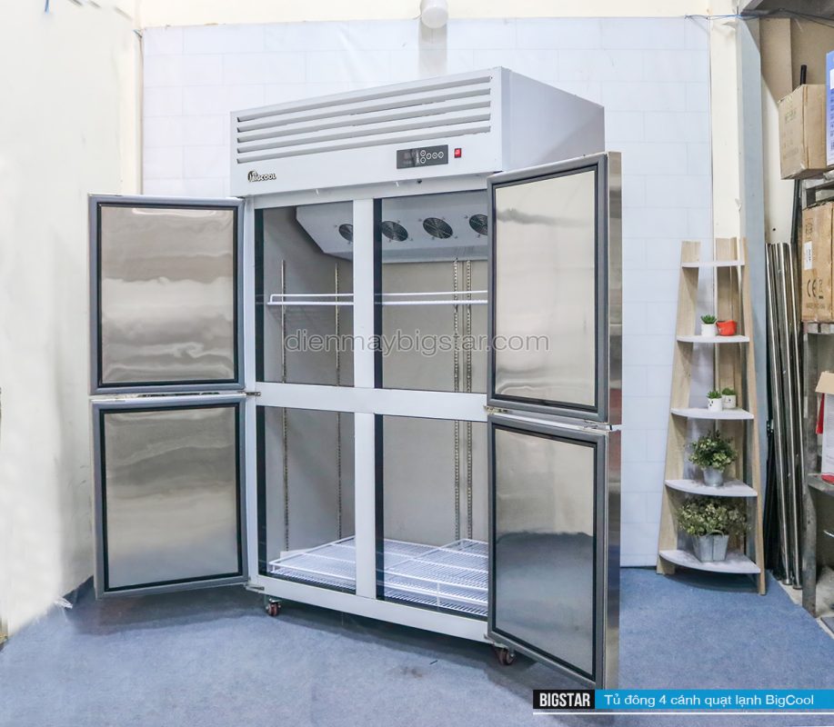 tủ đông đứng không đóng tuyết