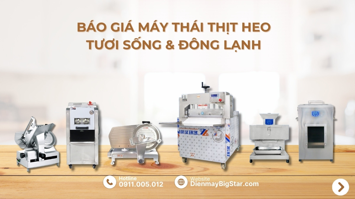 máy thái thịt heo