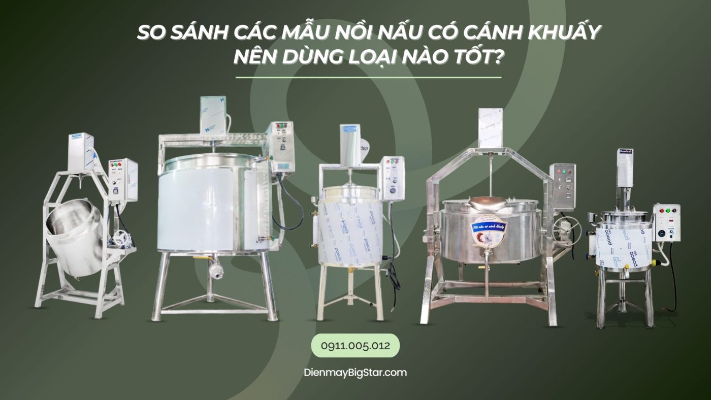 nồi nấu có cánh khuấy